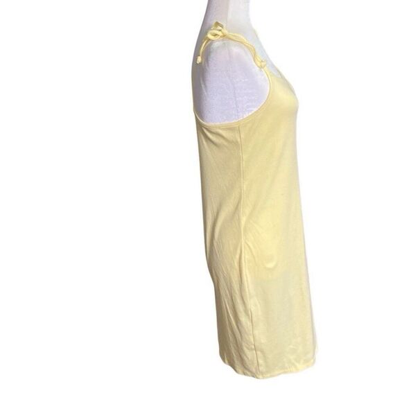 Looney Tunes Tweety Bird Yellow Ribbed Knit Tank Mini Dress Size Large NEW - Picture 4 of 5